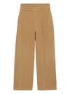 Ami Alexandre Mattiussi Ami De Cœur Topstitched Trousers In Brown