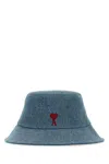 Ami Alexandre Mattiussi Ami Women Denim Bucket Hat In Blue