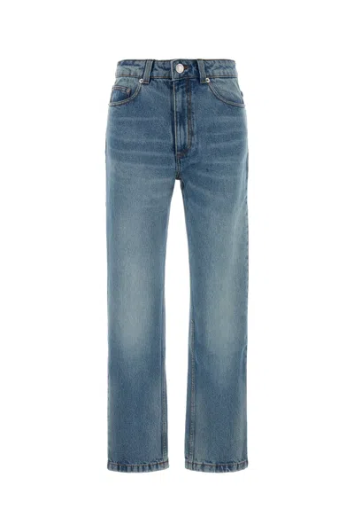 Ami Alexandre Mattiussi Straight-leg Denim Pants With Subtle Fading In Blue