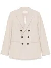 Ami Alexandre Mattiussi Double-breasted Blazer In Neutrals