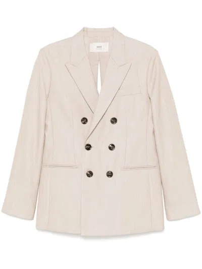 AMI ALEXANDRE MATTIUSSI AMI DOUBLE-BREASTED BLAZER