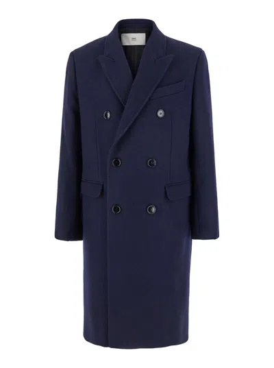 AMI ALEXANDRE MATTIUSSI AMI DOUBLE BREASTED COAT