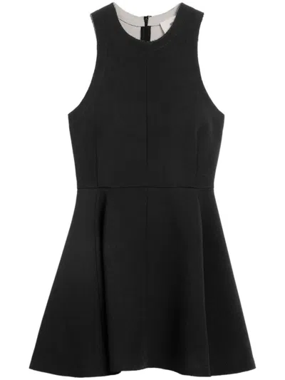 Ami Alexandre Mattiussi Sleeveless Virgin-wool Minidress In Black