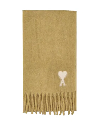 Ami Alexandre Mattiussi Ami Echarpe Ami De Coeur Ecru In Neutral