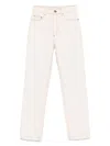 Ami Alexandre Mattiussi Ecru Cotton Jeans With Concealed Fly In White
