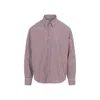 Ami Alexandre Mattiussi Ami Embossed Adc Boxy Shirt Men In Red