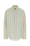 Ami Alexandre Mattiussi Ami Embroidered Poplin Oversize Shirt In Animal Print