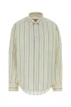 Ami Alexandre Mattiussi Ami Women Embroidered Poplin Oversize Shirt In Neutral