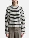 AMI ALEXANDRE MATTIUSSI AMI EMBROIDERY SAILOR CREWNECK SWEATER