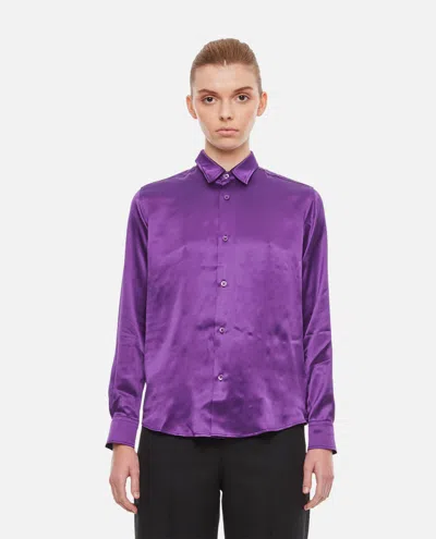 Ami Alexandre Mattiussi Ami Fit Shirt In Purple