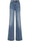 Ami Alexandre Mattiussi Ami Flare Fit Jeans With High Waist In Blue