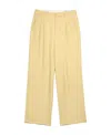 Ami Alexandre Mattiussi Ami Flared Straight Fit Trousers In Yellow