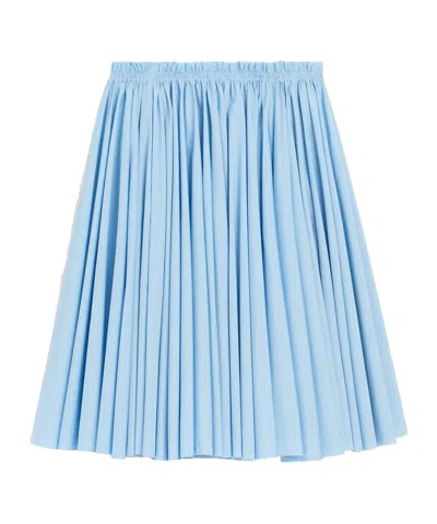 Ami Alexandre Mattiussi Ami Paris Ami Paris Cotton Midi Corolla Skirt In Blue