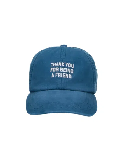 Ami Alexandre Mattiussi Ami Graphic Cotton Baseball Cap In Blue