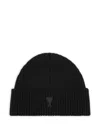 Ami Alexandre Mattiussi Ami De Coeur Beanie In Black