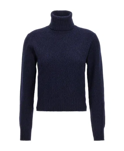 AMI ALEXANDRE MATTIUSSI AMI HIGH-NECK KNITTED JUMPER