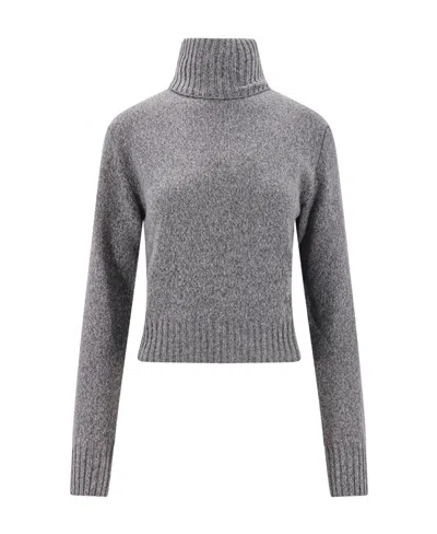 AMI ALEXANDRE MATTIUSSI AMI HIGH-NECK KNITTED JUMPER