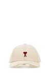Ami Alexandre Mattiussi Ami Women Ivory Canvas Baseball Cap In Neutral