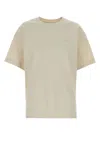 Ami Alexandre Mattiussi Ami Ivory Cotton T-shirt In Animal Print