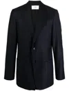 Ami Alexandre Mattiussi Wool Blend Twill Blazer In Blue