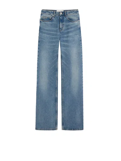 Ami Alexandre Mattiussi Straight-leg Denim Pants With Subtle Fading In Blue