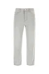 Ami Alexandre Mattiussi Cropped Tapered Jeans Grey In Grey