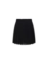 Ami Alexandre Mattiussi Ami Jupe Plissee Pleated Skirt In Black