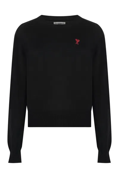 Ami Alexandre Mattiussi Ami Knitwear In Black