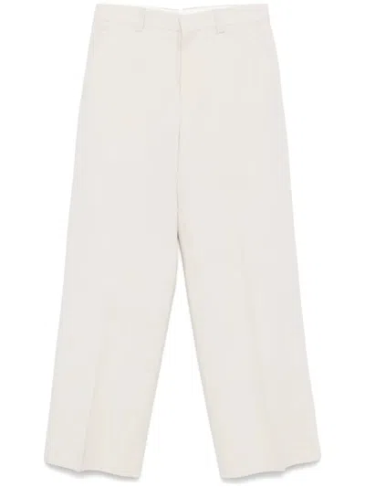 Ami Alexandre Mattiussi Ami Light Beige Tailored Trousers In Neutrals