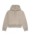 Ami Alexandre Mattiussi Ami Logo Embroidered Drawstring Hoodie In Nude