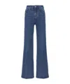 Ami Alexandre Mattiussi Ami Paris Flare Cotton Denim Jeans In Blue