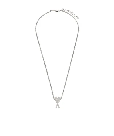 AMI ALEXANDRE MATTIUSSI AMI LOGO PENDANT NECKLACE