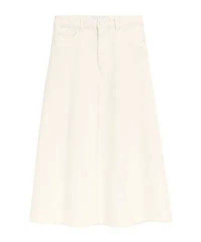 Ami Alexandre Mattiussi Ami Long Denim Skirt In Multi