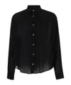 Ami Alexandre Mattiussi Ami Long-sleeved Buttoned Shirt In Black