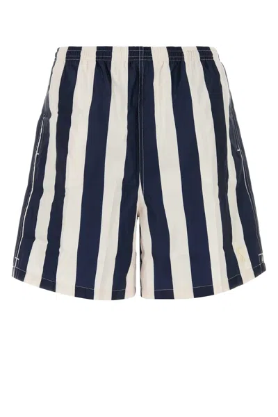 Ami Alexandre Mattiussi Ami Paris Ami Striped Long Ami De Coeur Swimshorts In Multi