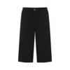 Ami Alexandre Mattiussi Oversized Cotton Bermuda Shorts In Black