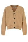 Ami Alexandre Mattiussi Adc Logo Wool Cashmere Cardigan In Multicolor