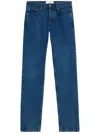 Ami Alexandre Mattiussi Ami Medium Wash Classic Fit Jeans In Green