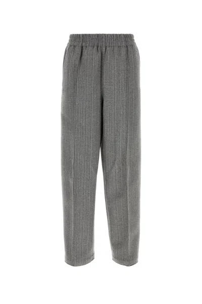 AMI ALEXANDRE MATTIUSSI AMI MELANGE WOOL BLEND PANT