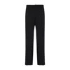 Ami Alexandre Mattiussi Wool Wide-leg Pant Cropped Length In Black