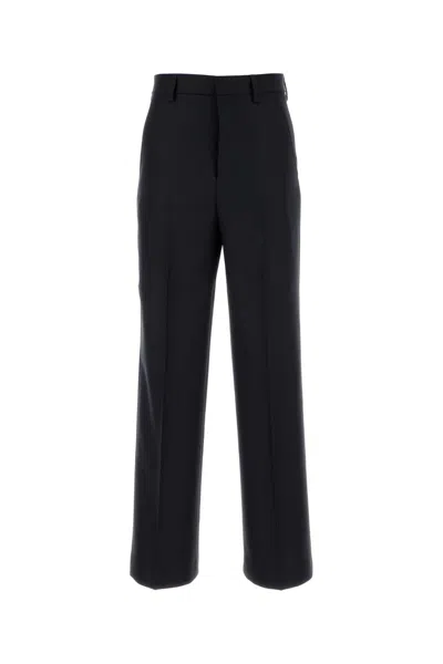 Ami Alexandre Mattiussi Ami Men Midnight Blue Wool Pant In Black