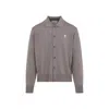 Ami Alexandre Mattiussi Collared Cardigan Dropped Shoulders In Gray
