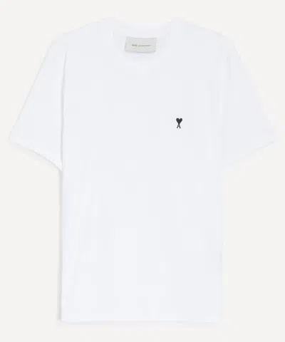 Ami Alexandre Mattiussi Ami Ami De Coeur Crewneck T-shirt In White