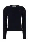 Ami Alexandre Mattiussi Midnight Blue Wool Sweater In Blue