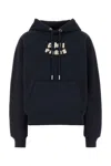 Ami Alexandre Mattiussi Navy Cotton Hoodie With Ami Paris Patch Blue In Blue