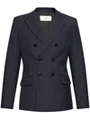 Ami Alexandre Mattiussi Double-breasted Blazer With Structured Shoulders In Black