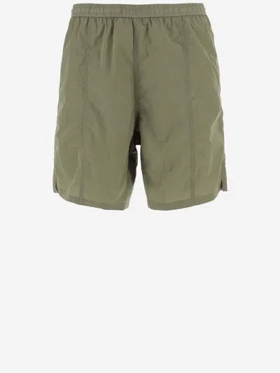 Ami Alexandre Mattiussi Ami Nylon Swimsuit In Olive/351