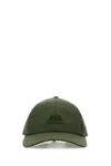 Ami Alexandre Mattiussi Ami Olive Green Nylon Baseball Cap