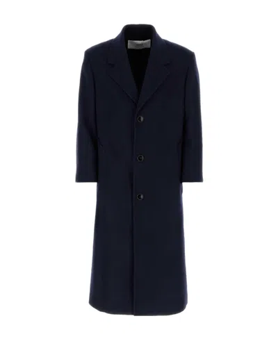Ami Alexandre Mattiussi Ami Oversized Buttoned Coat In Blue