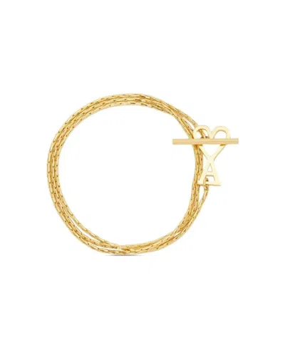 Ami Alexandre Mattiussi Ami Paris Adc 2 In 1 Chain Necklace In Gold
